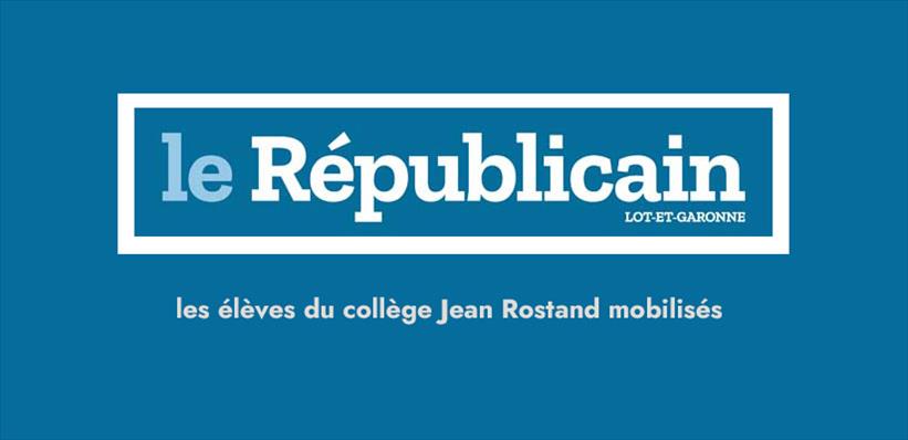 Mobilisation des élèves du collège Jean Rostand